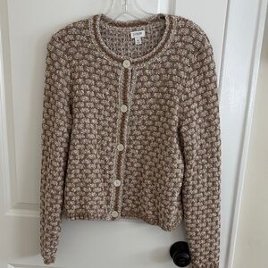 J. Crew Women's Beige Knit Cardigan